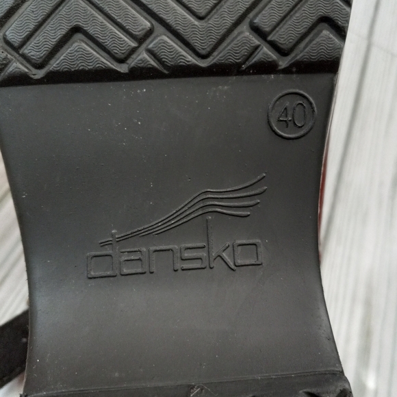 Dansko Braided Leather Clog Mules - Picture 10 of 11